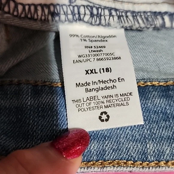 WONDER NATION   DENIM SKIRT. NEW.  XXL ( 18 ) - Picture 8 of 8